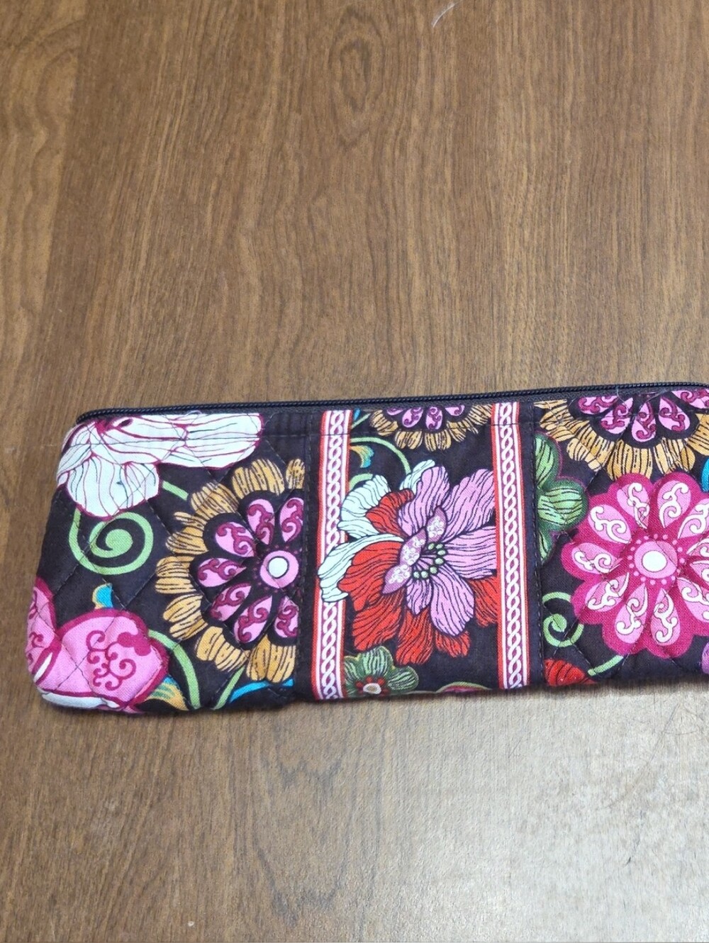 Vera Bradley Floral Quilted Zip Pouch
